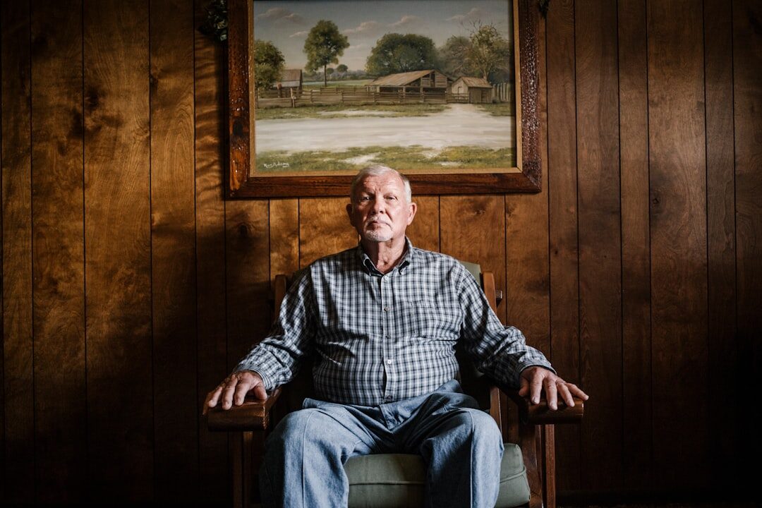 Studio portrait of a Swiss man in his fifties, television historian